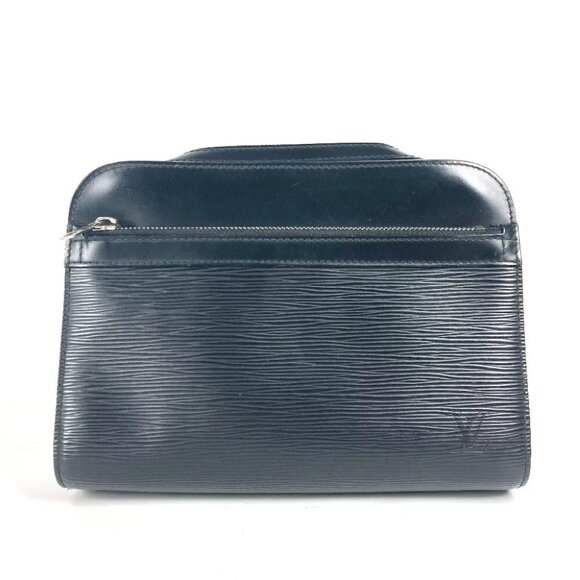 LOUIS VUITTON Epi Osh clutch bag Epi Leather Black